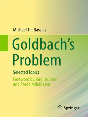 cover image of Goldbach's Problem
